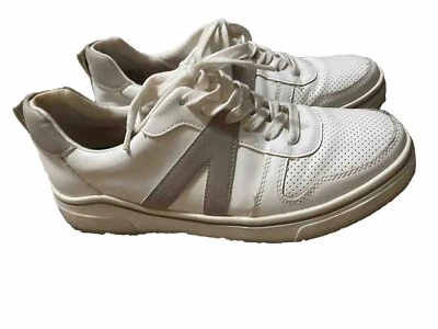 MIA Alta Malta Lace Up White Leather Women's Size 8 Shoes - Image 1 of 4