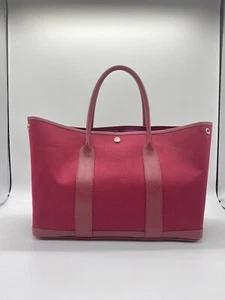 Bolso de Mano Hermes Garden Party Burdeos Autenticidad - Imagen 1 de 11