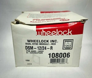 Eaton Wheelock DSM-12/24-R Red Wall Sync Module New - Picture 1 of 1