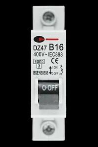 CGD 16 AMP CURVE B 6kA MCB CIRCUIT BREAKER DZ47 - Picture 1 of 6