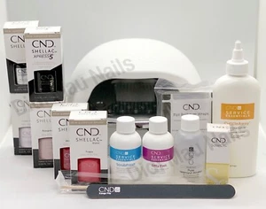 2019 CND Shellac LED Lamp & CND Shellac Chic Collection The Complete Starter Kit - Picture 1 of 3