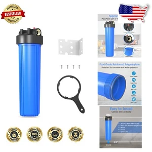 Carcasa de filtro de agua para toda la casa de 20"x4,5" - Sistema de filtración certificado NSF - Imagen 1 de 8