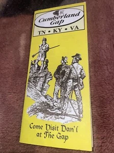 CUMBERLAND GAP BROCHURE 2001 Map And  Brochure Tennessee 17”x21” - Picture 1 of 6