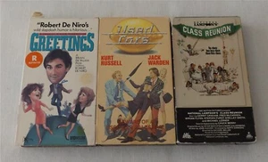 Gerrit Graham 3-VHS lot, Greetings/Used Cars/National Lampoon's Class Reunion - Picture 1 of 9