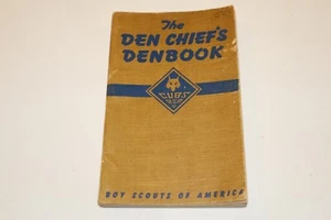 Libro Denbook de colección 1942 The Den Chief Cub Scouts Boy Scouts of America BSA - Imagen 1 de 9