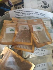 Grippeimpfung Kräutertee 1 Unze + hohe Antioxidantien + Vitamin C + Holunderbeere gegen Husten/Hals - Bild 1 von 2