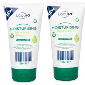 Pack of 2 Lacura Moisturising Face Wash 150ml – Gentle & Soap Free for Sensitive - Picture 1 of 11