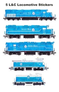 Lancaster & Chester Blue Locomotives 5 individual Stickers Andy Fletcher - Picture 1 of 1