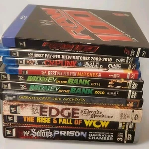 Wrestling DVD Lot Pay Per View CM Punk Raw Wrestlecrap WWE Edge Elimination WCW - Picture 1 of 23