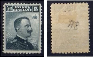 Regno 1906 - Michetti 15 cent. - Ben centrato - Nuovo con residuo linguella MH* - Bild 1 von 1