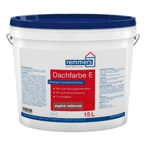 Remmers Dachfarbe Dachlack Dachbeschichtung schwarz ziegelrot 15L B-Ware - Bild 1 von 8