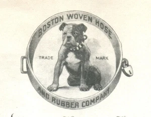 Boston MA Bulldog Manguera Tejida Rubber Company Membrete  - Imagen 1 de 3