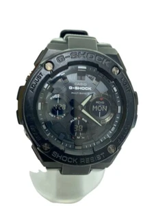 CASIO G-SHOCK GST-W100G-1BJF Black Resin Solar Digital Analog Watch - Picture 1 of 6
