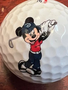Mickey Mouse Disney Large Golfing Logo Used Golf Ball G-7-1 - Picture 1 of 7