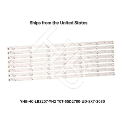 TCL 55US5800 55US5800TDAA 55US57 B55A758U LED Bar T0T_55D2700_UD_8X7_3030C_V1 - Image 1 of 4