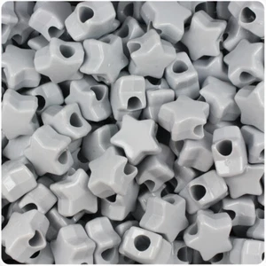 BeadTin Opaque 13mm Star Pony Beads (250pcs) - Color choice - Picture 1 of 31