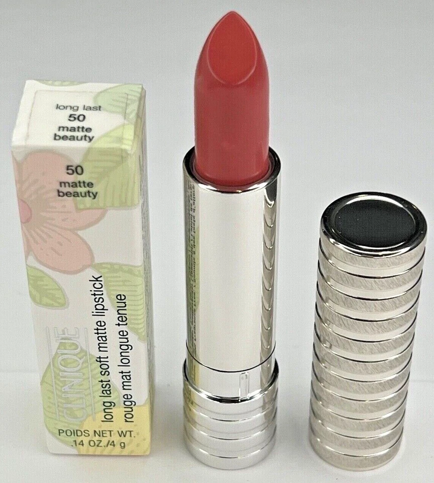 Clinique Long Last Soft Matte Lipstick #50 MATTE BEAUTY NIB FULL SIZE RARE! - Image 1 of 1
