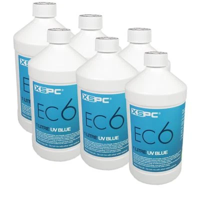 XSPC EC6 Non Conductive Coolant - UV Blue (6 Pack)