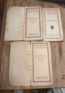 Lot 3 Cookbooks-May E. Southworth-One Hundred and One Salads, Sandwiches,Candies - Picture 1 of 11