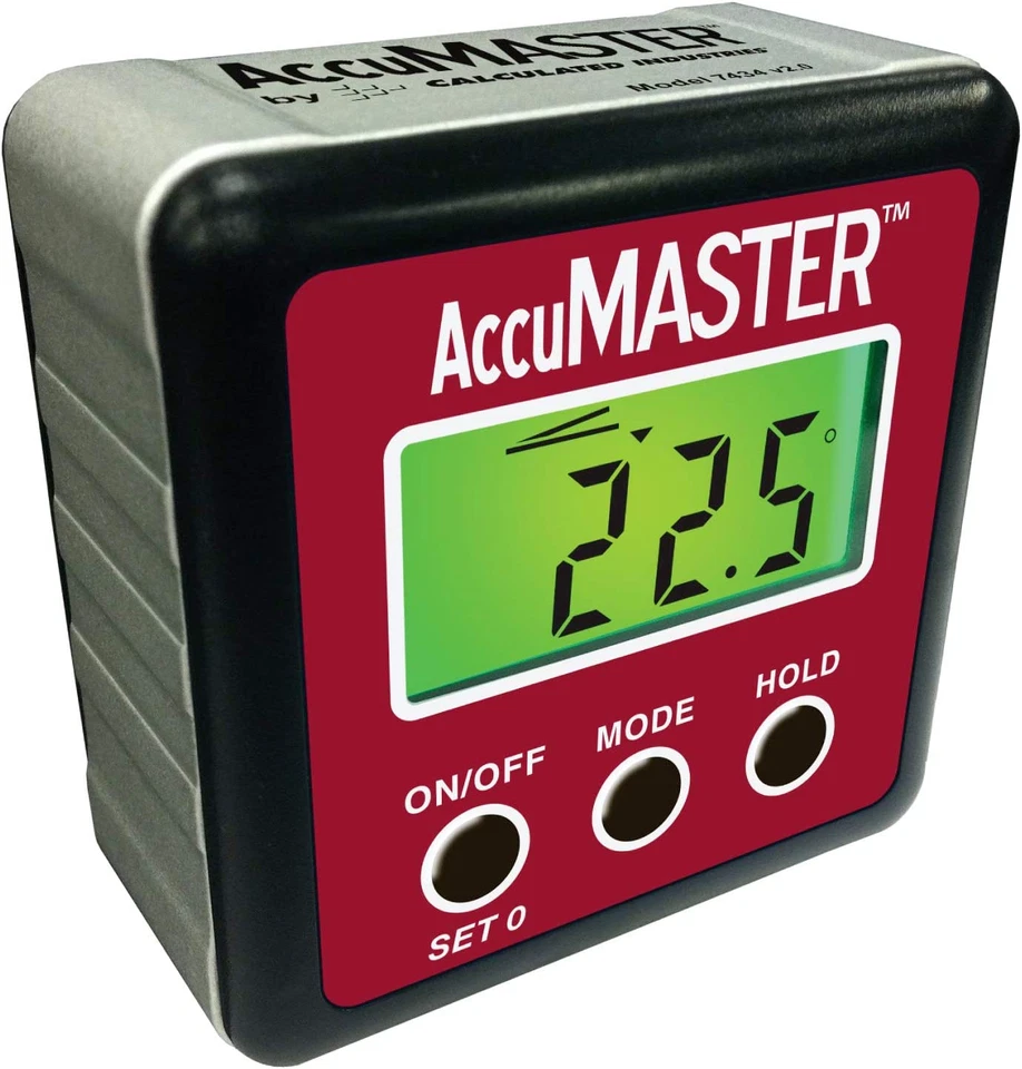 Calculated Industries AccuMASTER 2-in-1 Digital Angle Gauge Model 7434 - Image 1 of 1