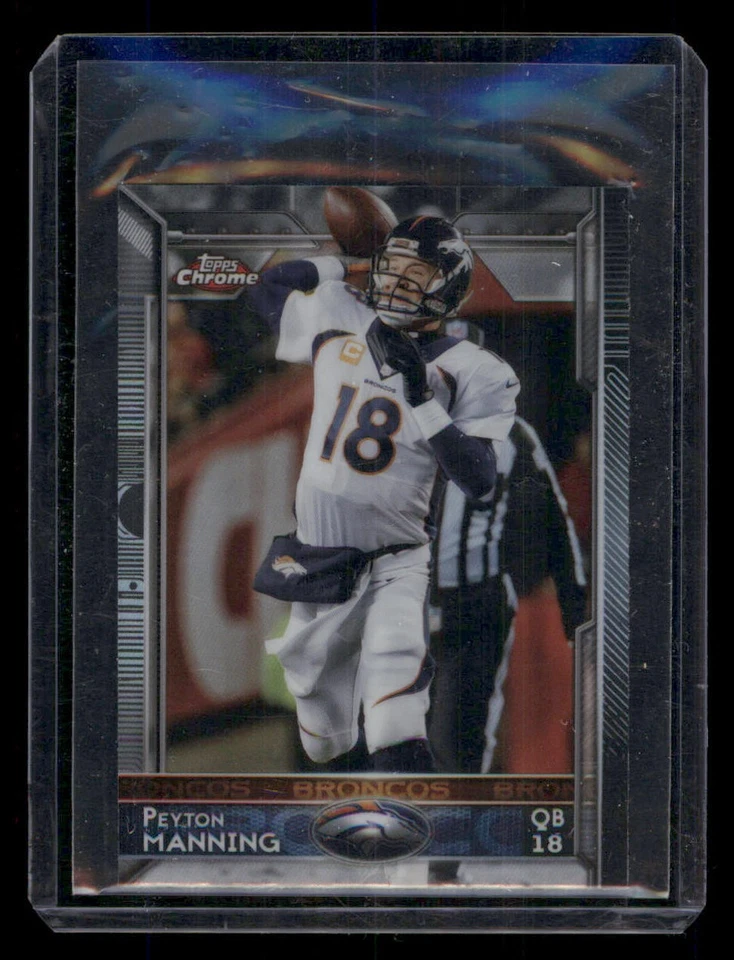 2015 Topps Chrome Mini Refractors #100 Peyton Manning - Image 1 of 2