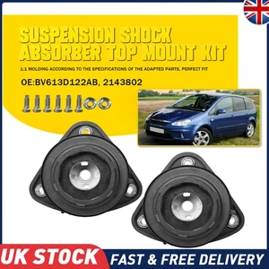 2PCS Front Strut Suspension Top Mount & Bearing UK For Ford Focus Mk2 St225 2.5 - Picture 1 of 8