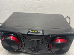 LG CJ45 home audio system Home audio mini system Black, Red  READ - Picture 1 of 10