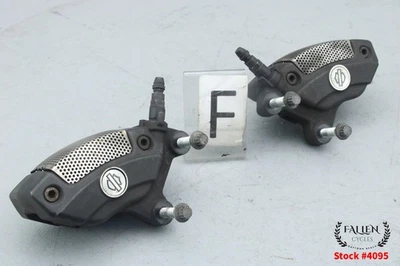 2016 Harley Street Glide BREMBO Front Brake Caliper Set WRINKLE BLACK #4095 - Image 1 of 4