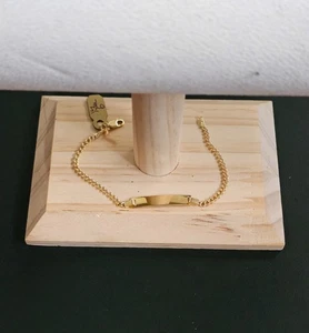 14k gold kid bracelet 6 inch - Picture 1 of 6