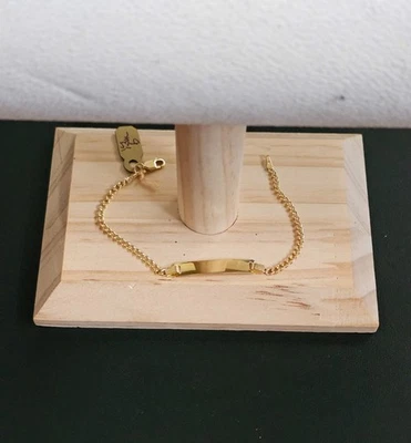 14k gold kid bracelet 6 inch - Image 1 of 4