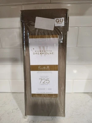 NEW WAMSUTTA DREAM ZONE 725 Thread Count; Queen  Oversized Flat Sheet; Taupe - Image 1 of 2