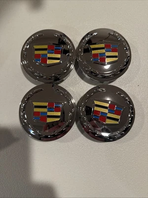 Tapacubos centrales de rueda Cadillac 4X color cromo 83 mm 2005-2014 Escalade C Foto 1 de 4
