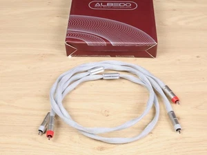 Albedo Monolith pure silver highend audio interconnects RCA 1,0 metre - Picture 1 of 3