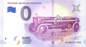 0 Euro Schein Brutus · Technik Museum Sinsheim · Souvenir o Null € Banknote - Bild 1 von 2