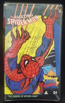 Vintage The Amazing Spider-Man The Origin of Spider-man VHS, 1985 Marvel Comics - Image 1 of 4