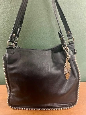 Jessica Simpson Camille Tote Black with Gold Studs - Image 1 of 4