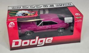 ERTL 1/18 1969 DODGE DAYTONA PANTHER PINK  - 1 OF 500 with tool box - Picture 1 of 17