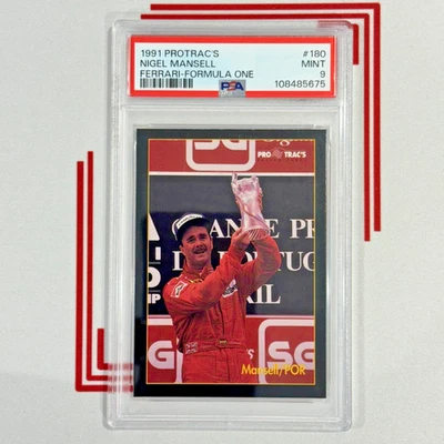 1991 Protrac's Formula 1 F1 #180 NIGEL MANSELL Ferrari PSA 9 - Image 1 of 2