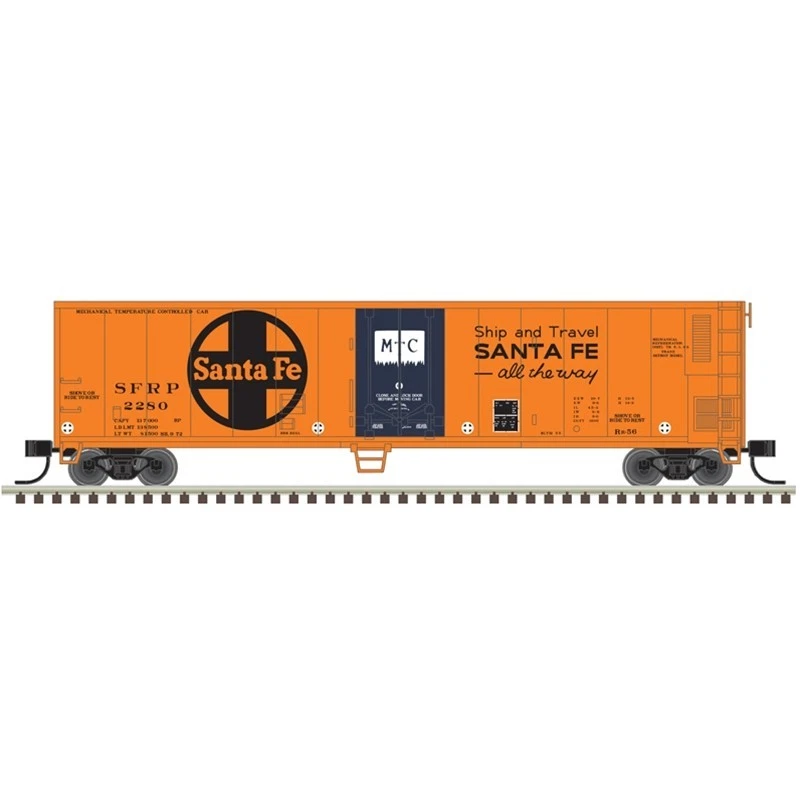 Atlas N 50006468 Trainman N 50' Mechanical Reefer Santa Fe (SFRP) Road # 2280 - Image 1 of 1