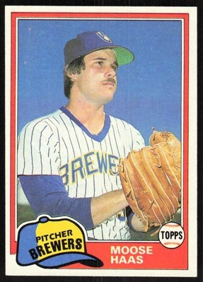 1981 Topps #327 Moose Haas   - FREE SHIPPING - Image 1 of 2