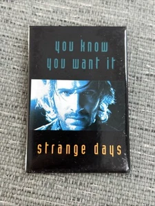 VINTAGE STRANGE DAYS "YOU KNOW YOU WANT IT" FILM PROMO BUTTON PIN Ralph Fiennes - Bild 1 von 9