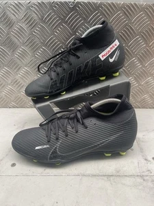 Nike Mercurial Superfly 9 Club Football Boots Firm Ground Black UK 7 Mens Womens - Picture 1 of 7