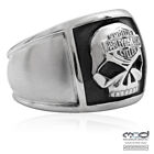 Harley-Davidson MOD Steel Skull Cigar Band Ring * Gr. 10 = 20mm Durchmesser