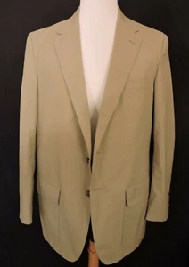 Vintage GANT Men’s Beige Blazer Sport Coat Lightweight Jacket Brown Union Made - Picture 1 of 12