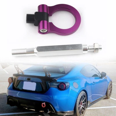 Gancho de remolque de aluminio CNC para carreras de pista púrpura para Subaru WRX y STI y BRZ, Scion FR-S Foto 1 de 4
