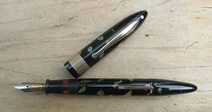 Pluma Estilográfica Sheaffer Balance MOP Negra - BUENA de por vida 14k Nueva en caja - Imagen 1 de 8