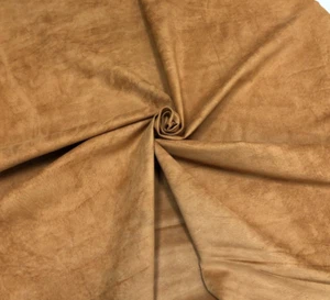 Pigskin Suede Genuine Leather Hide Tan Super Soft Craft DIY 11 Sq. Ft. - Picture 1 of 6
