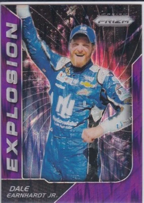 DALE EARNHARDT JR. RARE PURPLE PRIZMS $$ VARIATION Nascar Racing EXPLOSION CARD! - Image 1 of 2