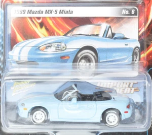 Johnny Lightning Import Heat 1999 Mazda MX-5 Miata WHITE LIGHTNING 1:64 Car - Picture 1 of 3