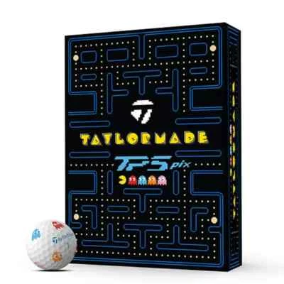 TAYLORMADE TP5 pix Golf Balls 1 Box 12 PAC-MAN Limited Edition Tour Ball New - Image 1 of 4